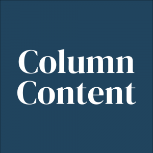 Column Content Logo - Blue Background