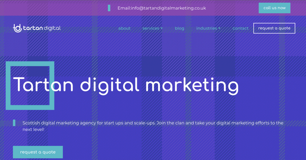 Tartan Digital Marketing - B2B content marketing studio/agency