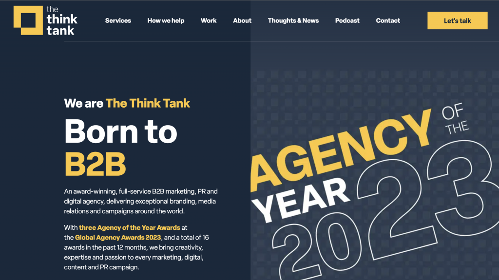 The Think Tank - B2B content marketing studio/agency