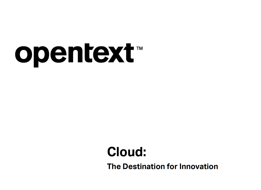 OpenText cloud white paper