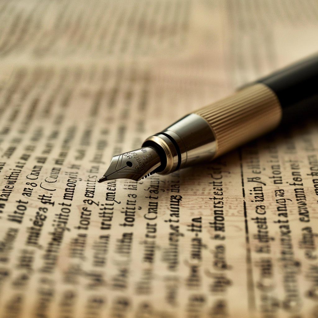op-ed writing guide - pen on a newspaper