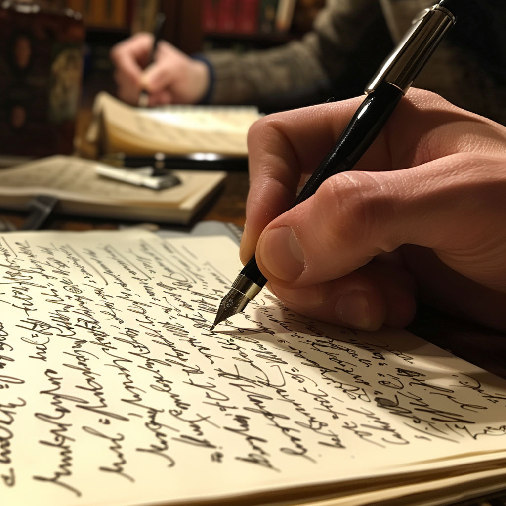 Ghostwriter writing a speech or letter