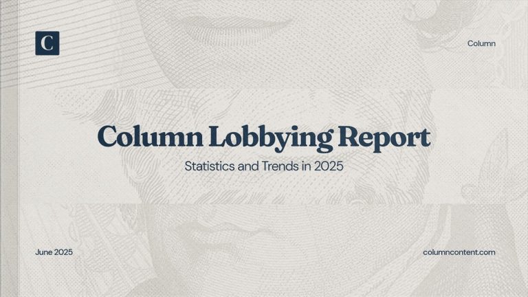 Column Lobbying Trends Report 2025
