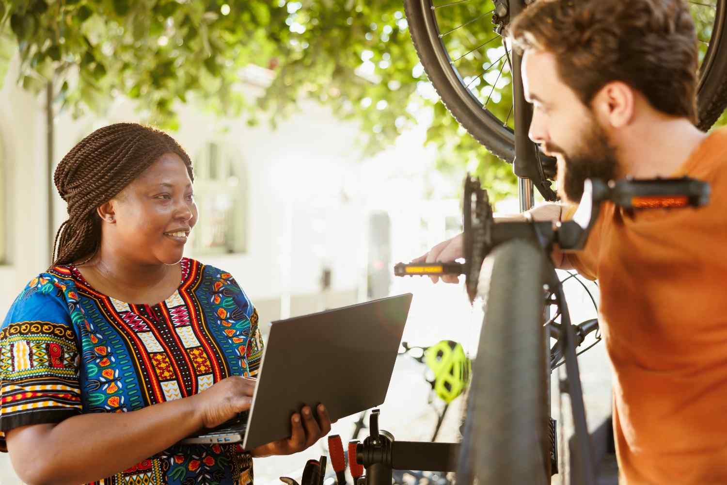 An African and a foreigner