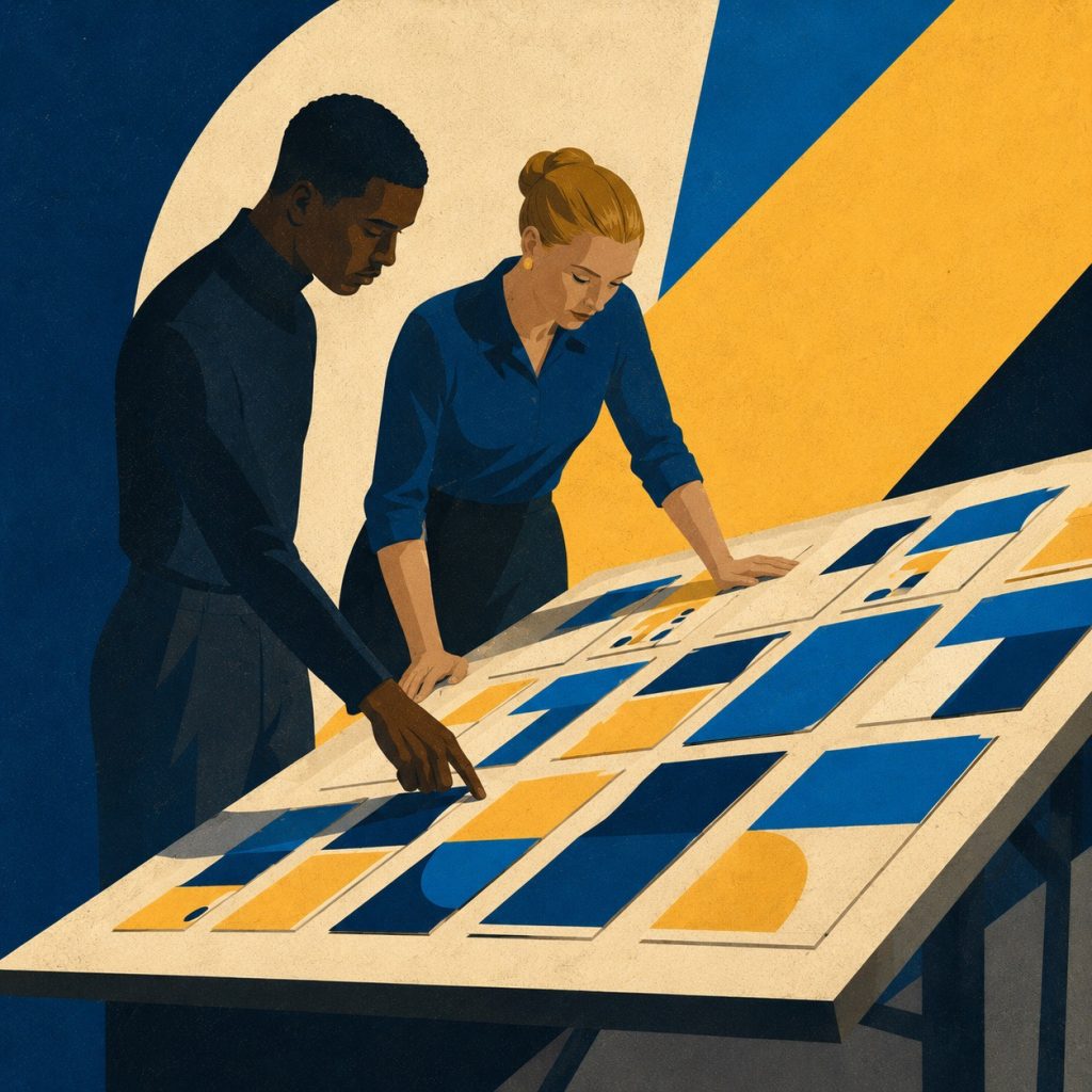 Design collaboration on geometric layout